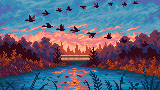 Birds Flock