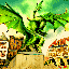 Dragon vs Apemen