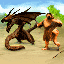Dragon vs Apemen