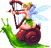 Flower Fairy on Slug