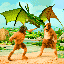 Dragon vs Apemen