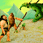 Dragon vs Apemen