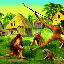 Dragon vs Apemen