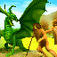 Dragon vs Apemen