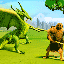 Dragon vs Apemen