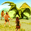 Dragon vs Apemen