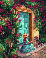 Girl and Dog